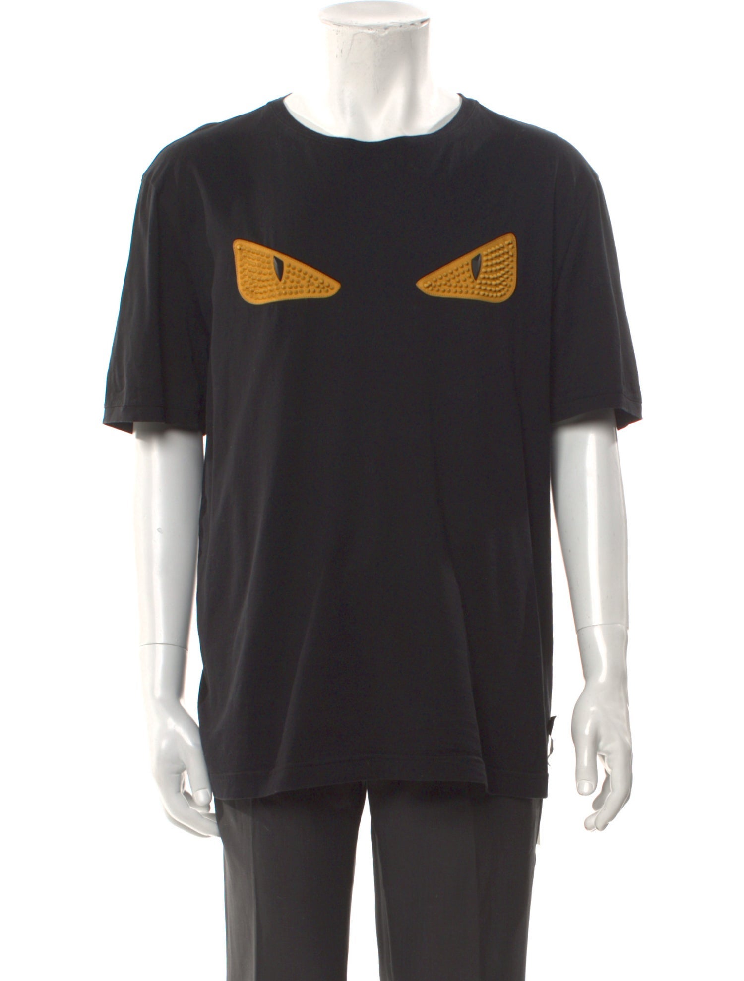 Fendi Monsters Motif Crew Neck T-Shirt