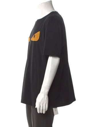Fendi Monsters Motif Crew Neck T-Shirt