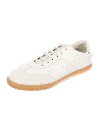 Fendi Zucca FF Logo Leather Sneakers