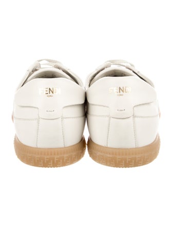 Fendi Zucca FF Logo Leather Sneakers