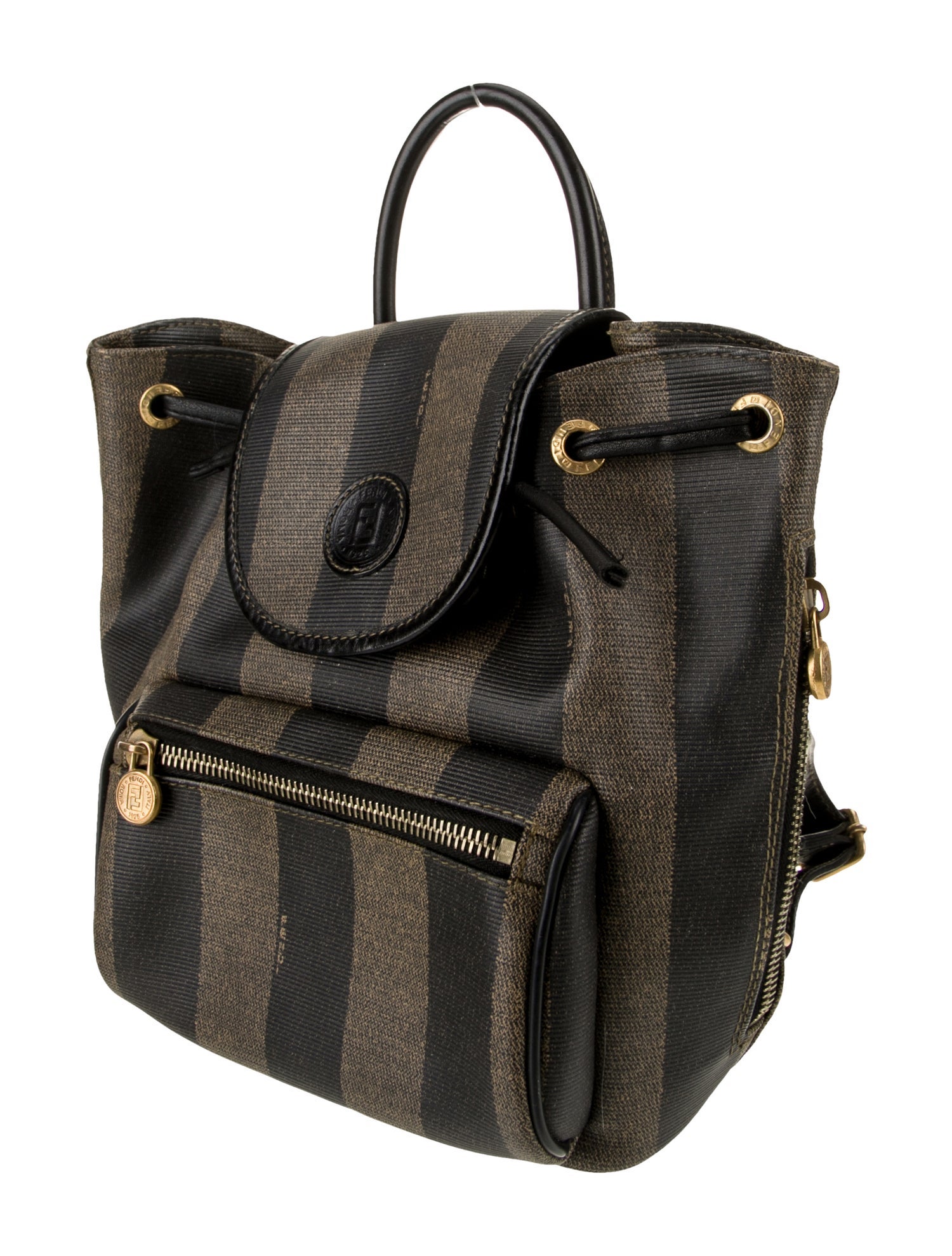 Fendi Pequin Bucket Bag