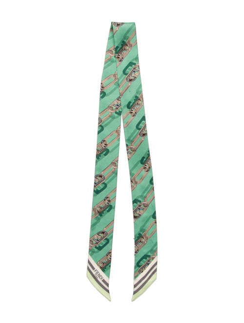 Fendi Silk Zucca FF Logo Stole