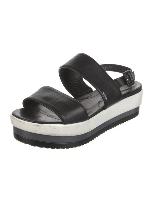 Fendi Leather Slingback Sandals