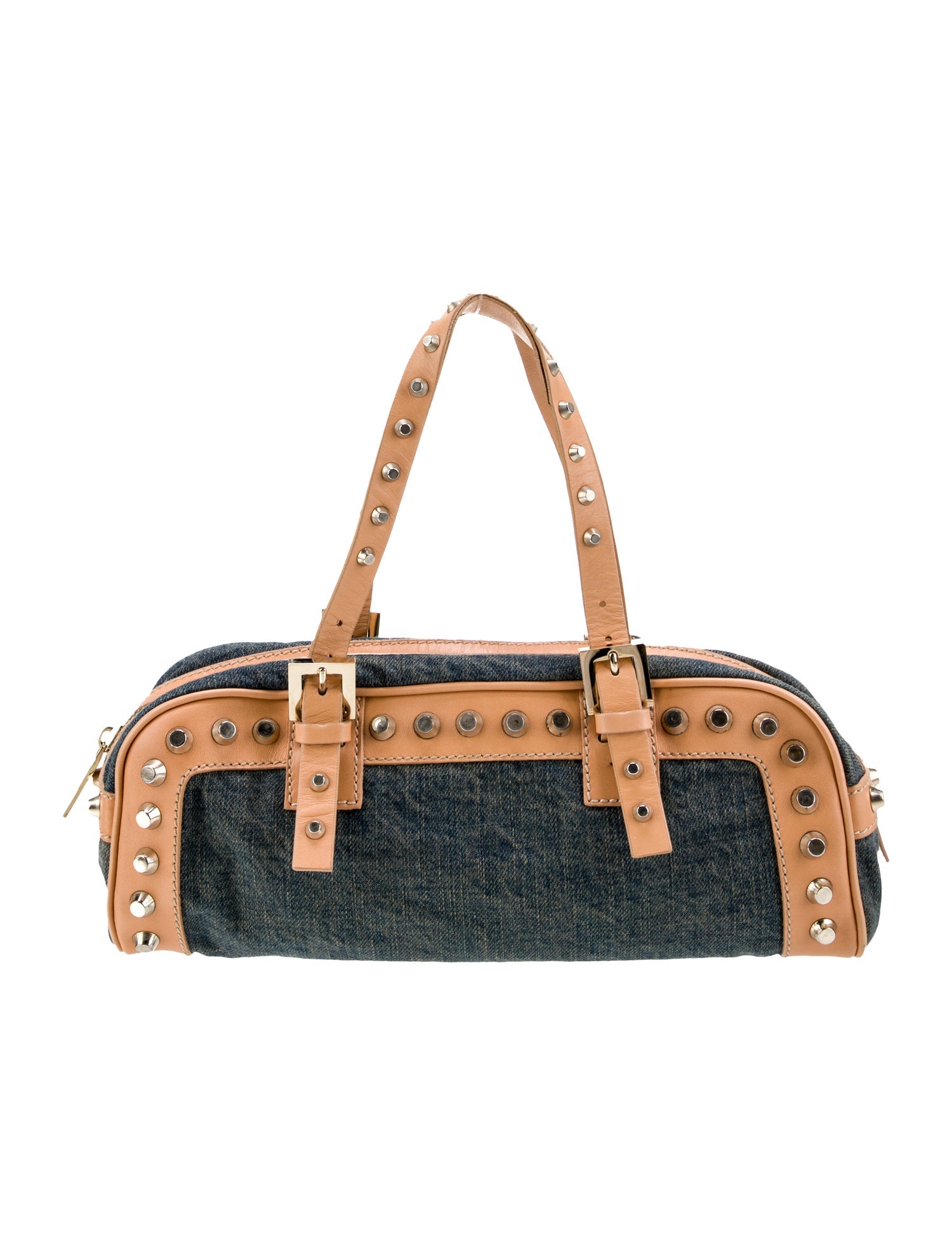 Fendi Denim Top Handle Bag Vintage