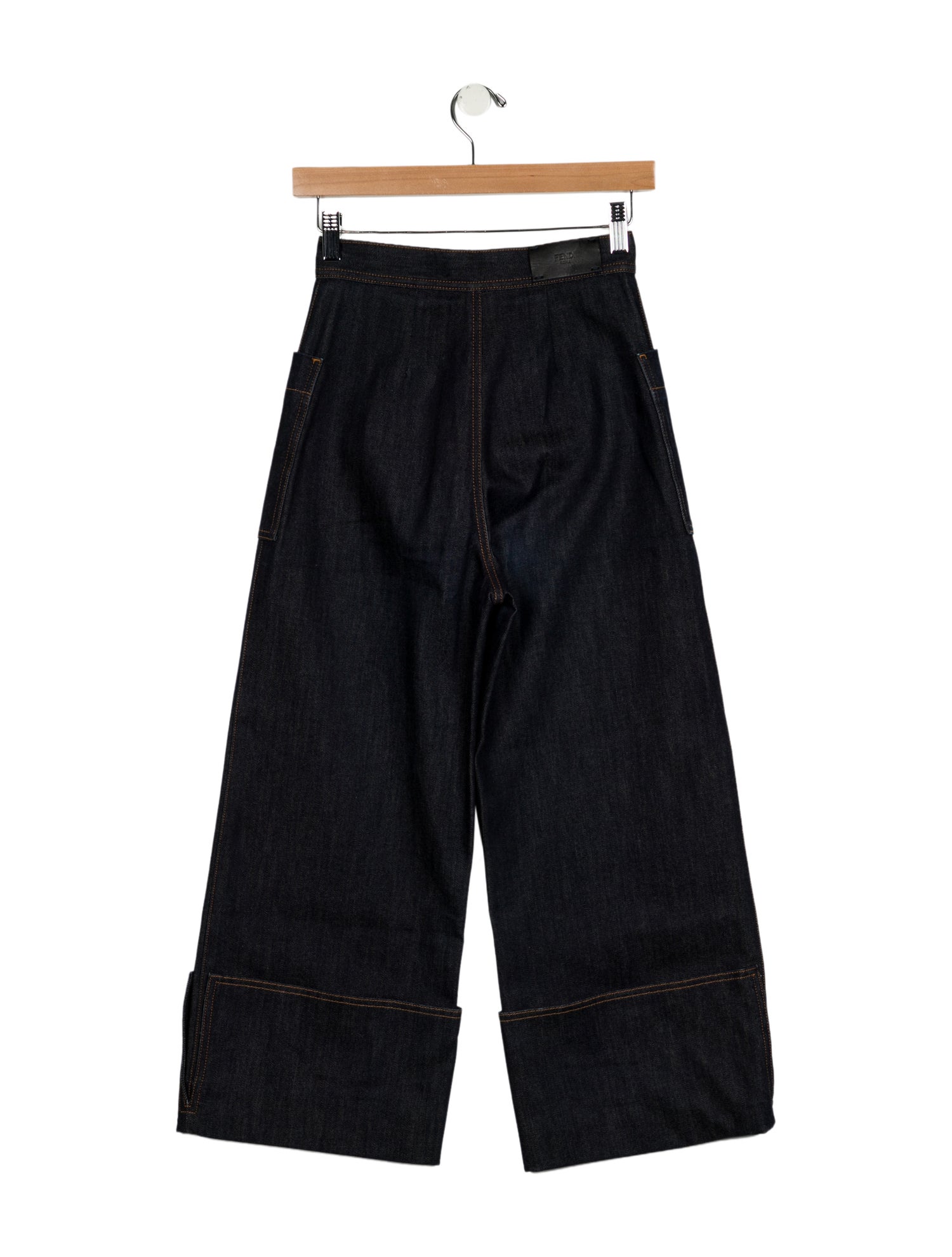 Fendi High-Rise Wide Leg Jeans