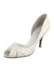 Fendi Zucca FF Logo Printed D'Orsay Pumps