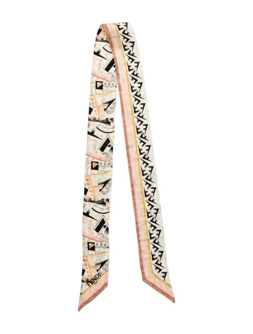 Fendi Silk Zucca FF Logo Stole