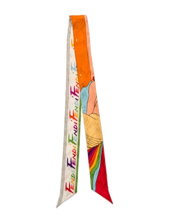 Fendi Silk Printed Stole
