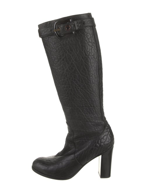 Fendi Leather Moto Boots