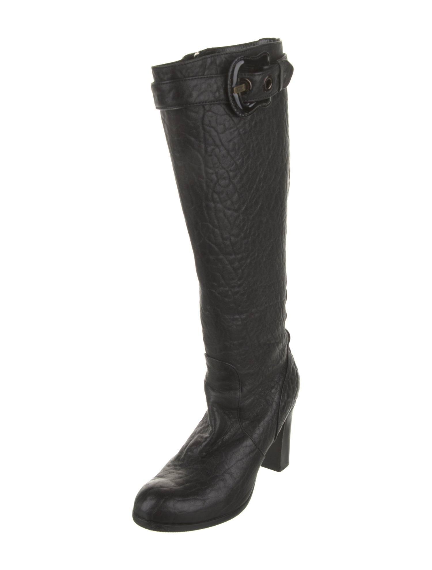 Fendi Leather Moto Boots