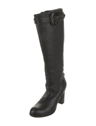 Fendi Leather Moto Boots