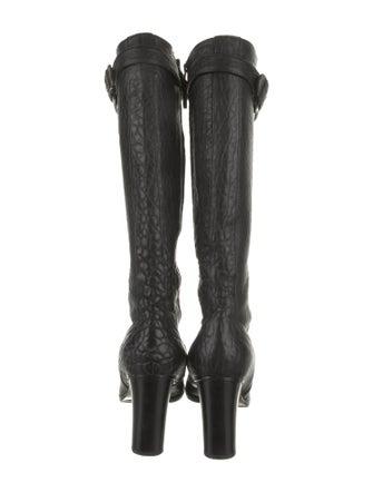 Fendi Leather Moto Boots