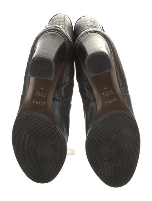 Fendi Leather Moto Boots