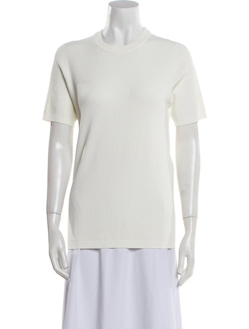 Fendi Mock Neck Short Sleeve T-Shirt