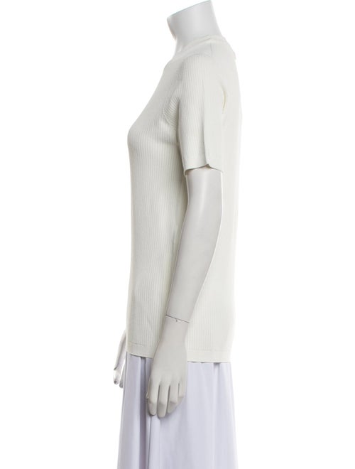 Fendi Mock Neck Short Sleeve T-Shirt