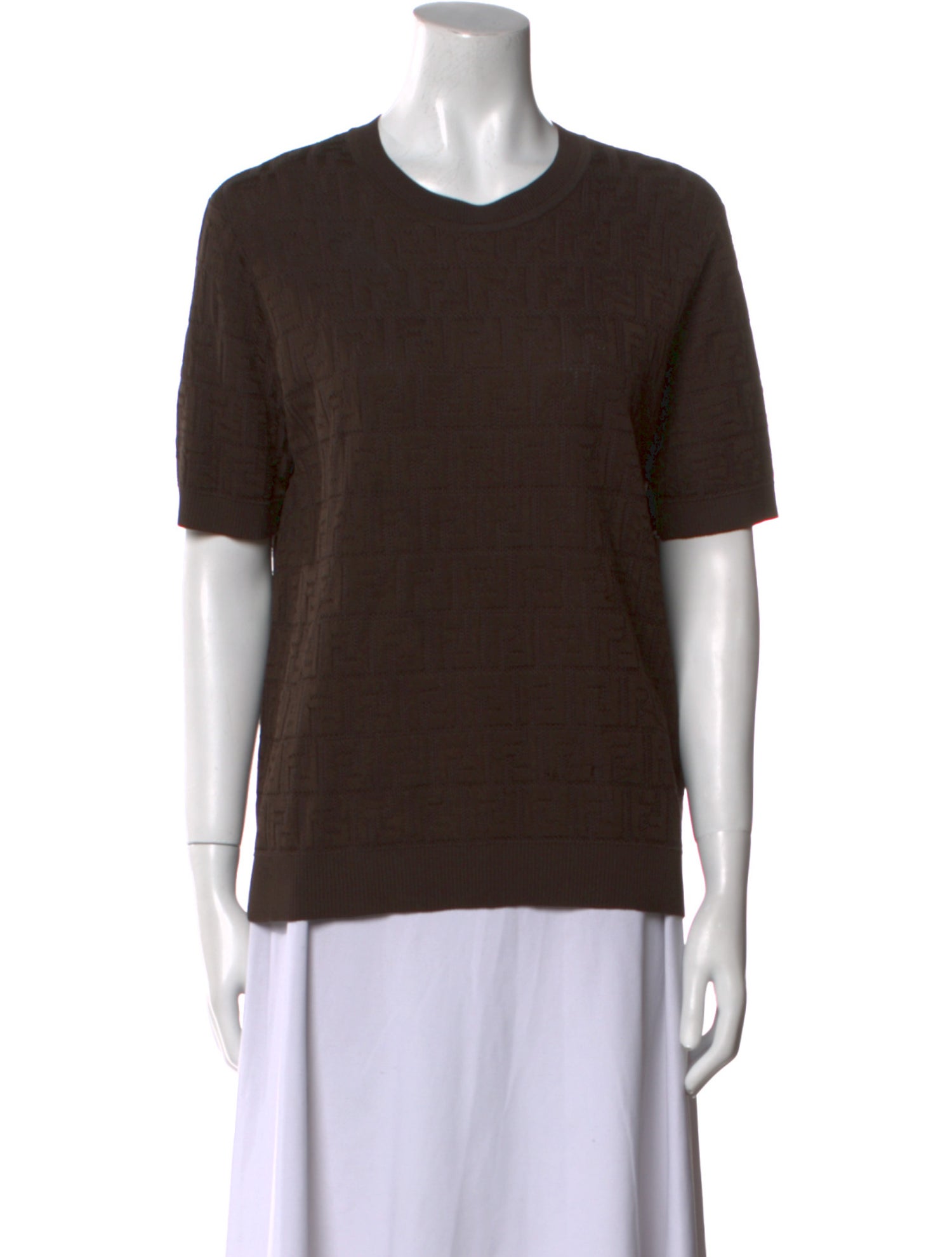 Fendi Crew Neck Short Sleeve T-Shirt