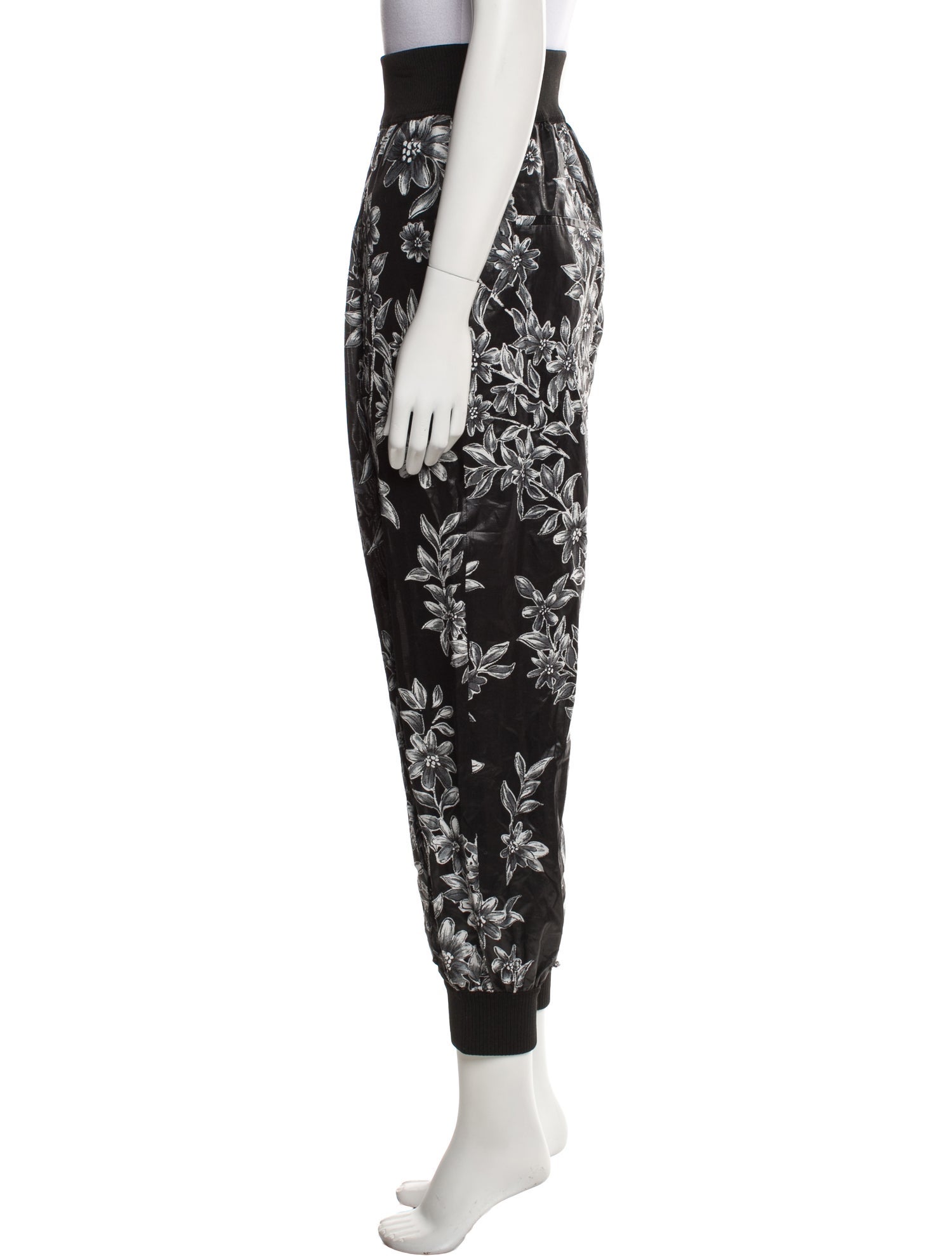 Fendi Floral Print Skinny Leg Pants