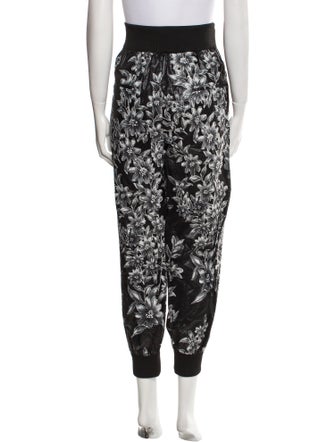 Fendi Floral Print Skinny Leg Pants