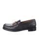 Fendi Karligraphy Accent Leather Loafers