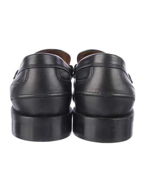 Fendi Karligraphy Accent Leather Loafers