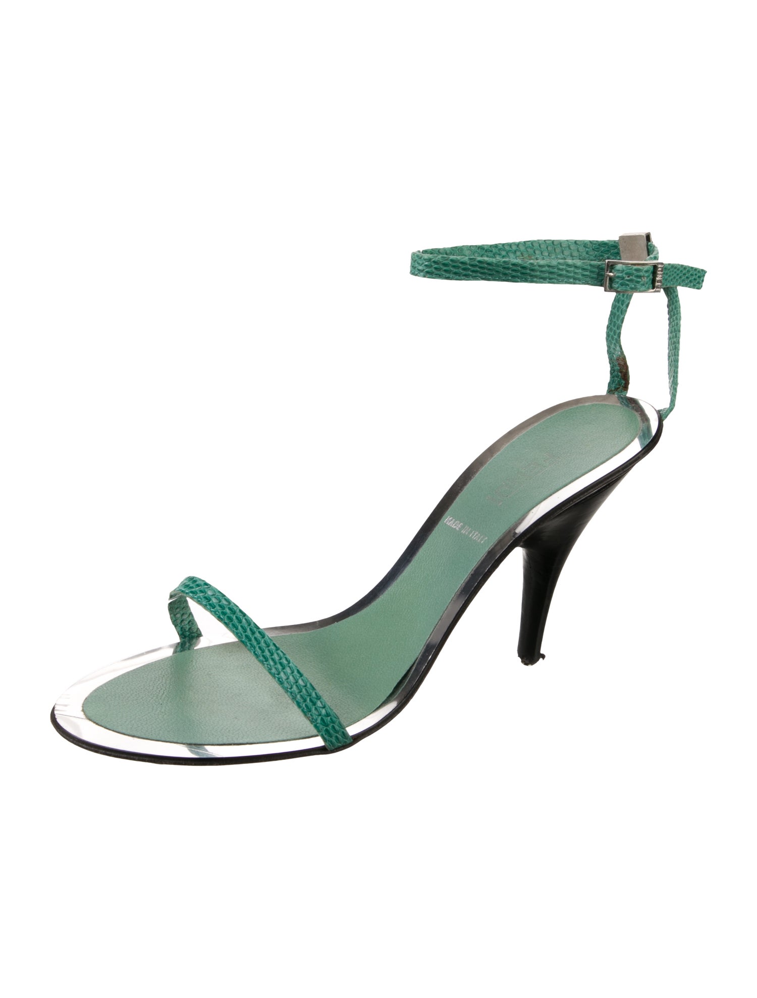 Fendi Lizard Animal Print Sandals