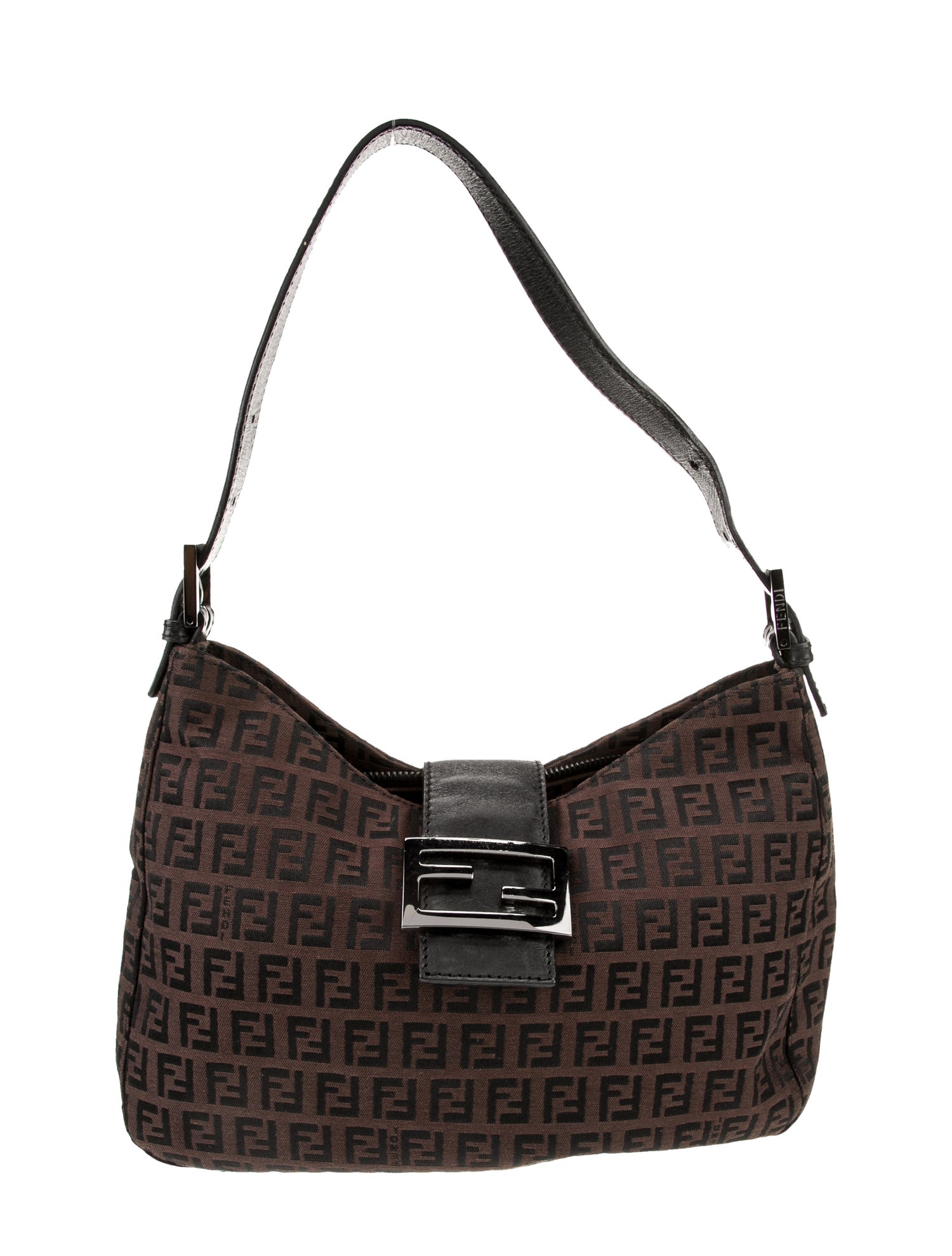 Fendi Zucchino FF Shoulder Bag Vintage