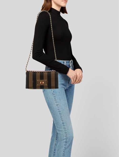 Fendi Pequin Shoulder Bag
