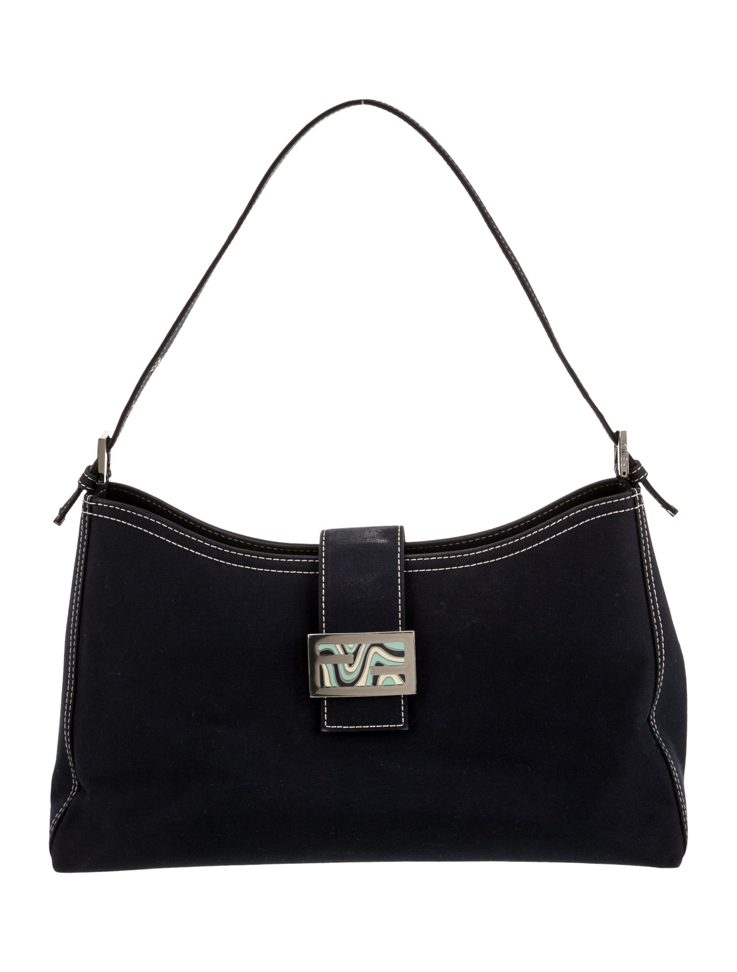 Fendi Canvas Shoulder Bag Vintage