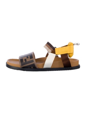 Fendi Kids' Pattern Print Sandals