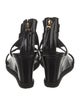 Fendi Patent Leather T-Strap Sandals