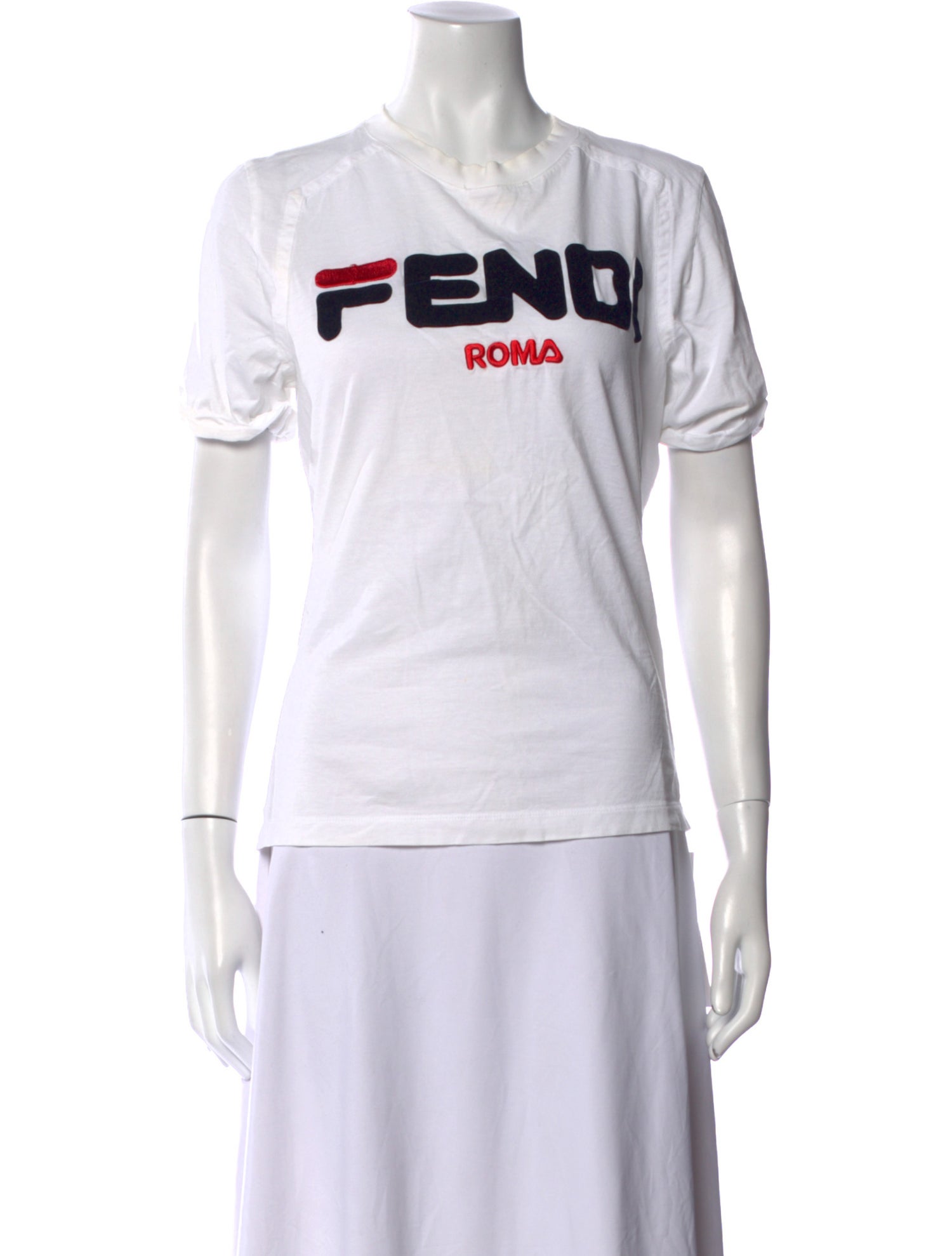 Fendi Graphic Print Crew Neck T-Shirt