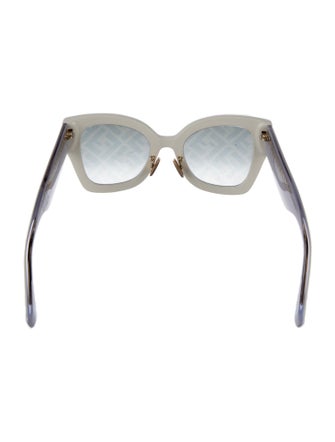 Fendi Zucca FF Logo Oversize Sunglasses