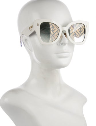 Fendi Zucca FF Logo Oversize Sunglasses