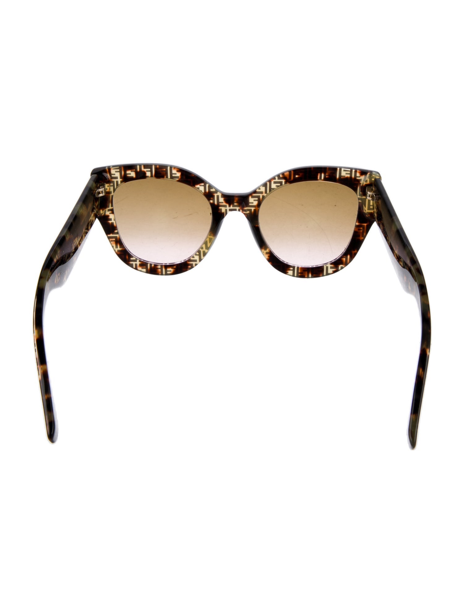 Fendi Zucca FF Logo Cat-Eye Sunglasses