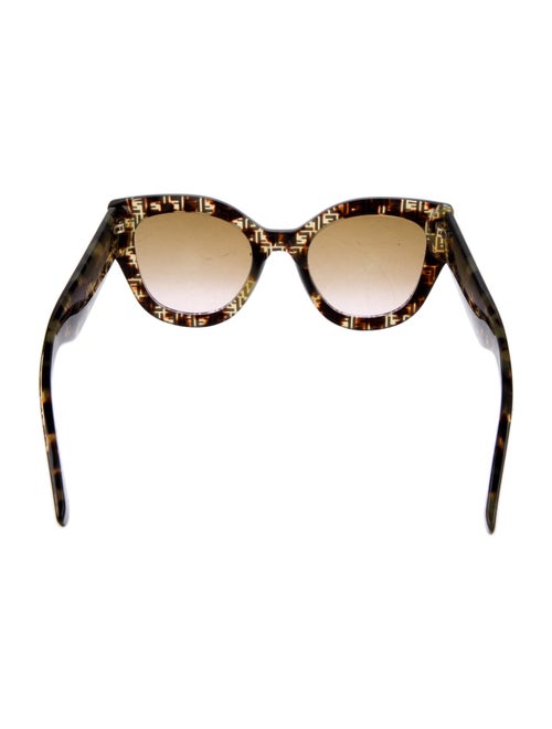 Fendi Zucca FF Logo Cat-Eye Sunglasses