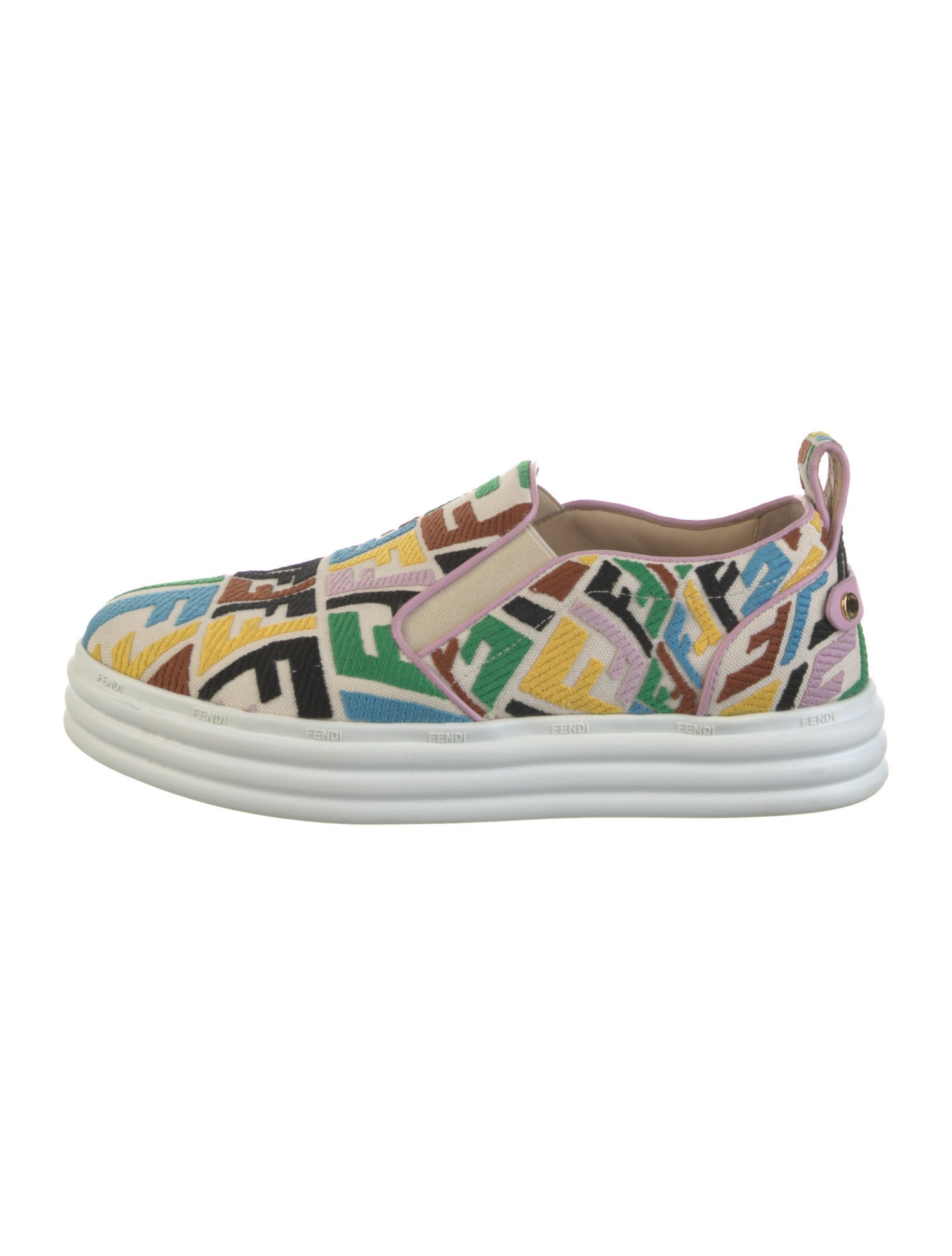 Fendi Zucca FF Logo Printed Sneakers