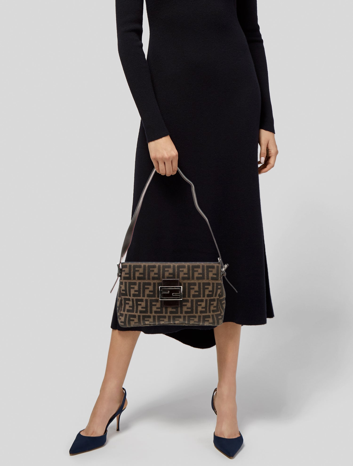 Fendi Zucca FF Shoulder Bag