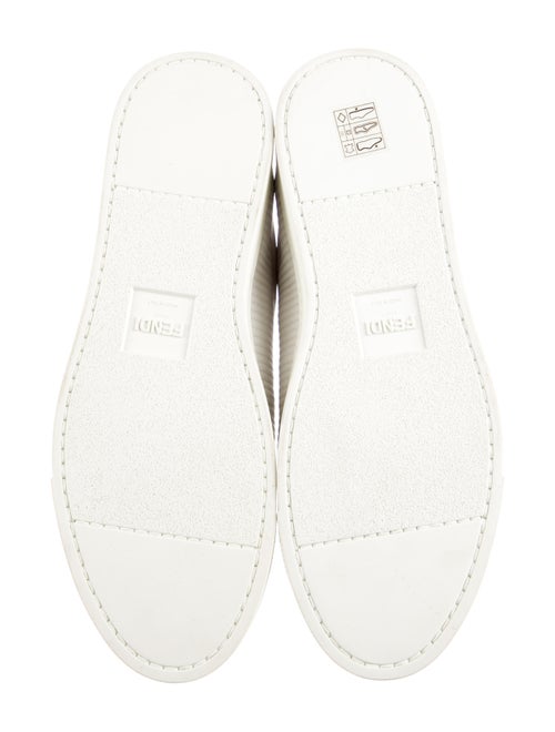 Fendi Quilted Pattern Leather Sneakers