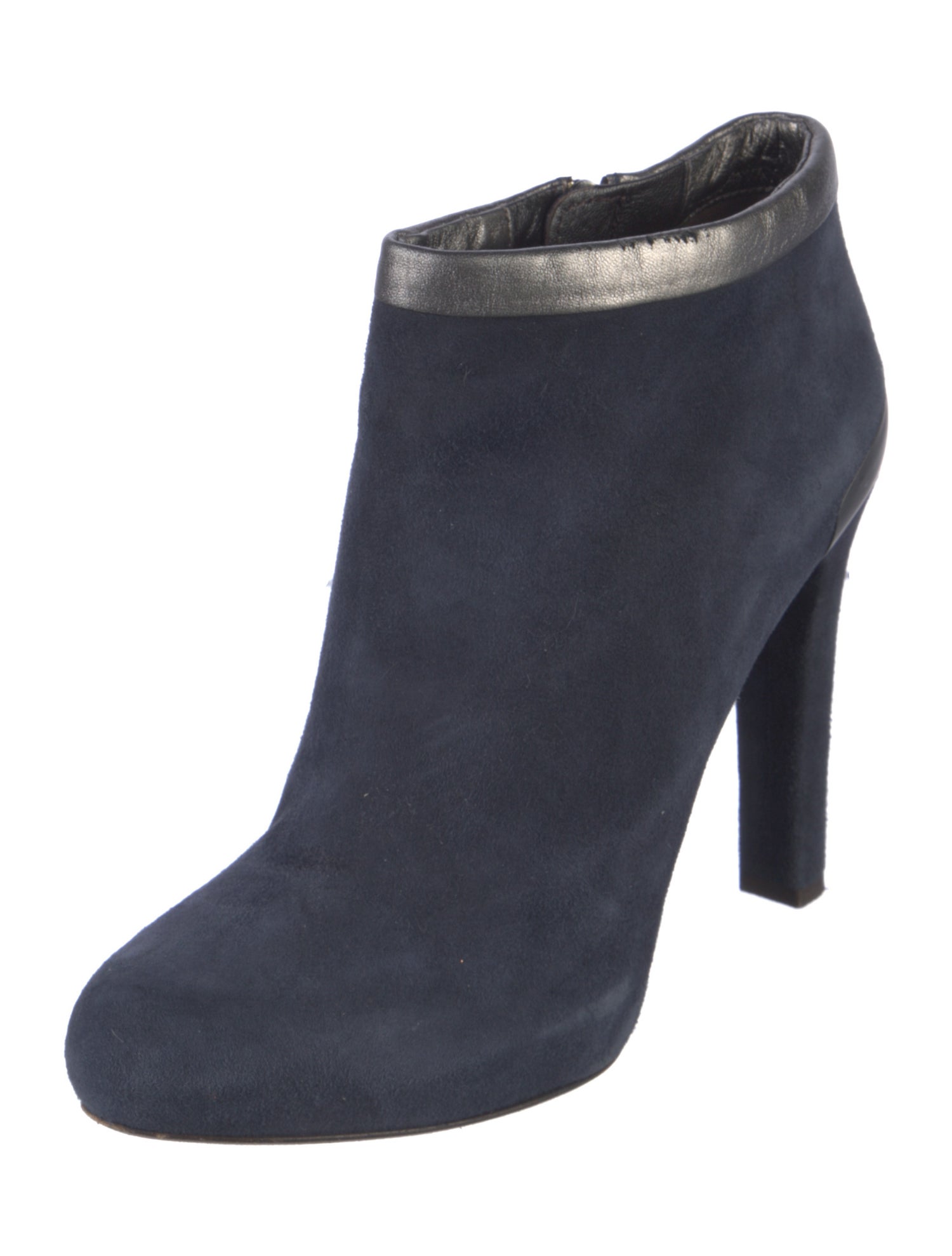 Fendi Suede Colorblock Pattern Boots