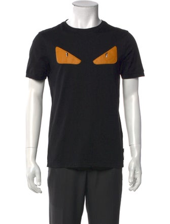 Fendi Monsters Motif Crew Neck T-Shirt