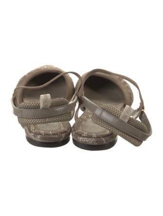Fendi Printed Slingback Flats