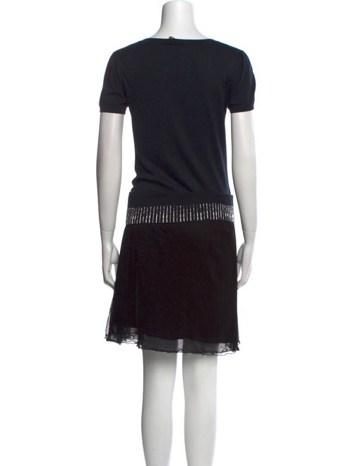 Fendi Scoop Neck Mini Dress