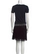 Fendi Scoop Neck Mini Dress
