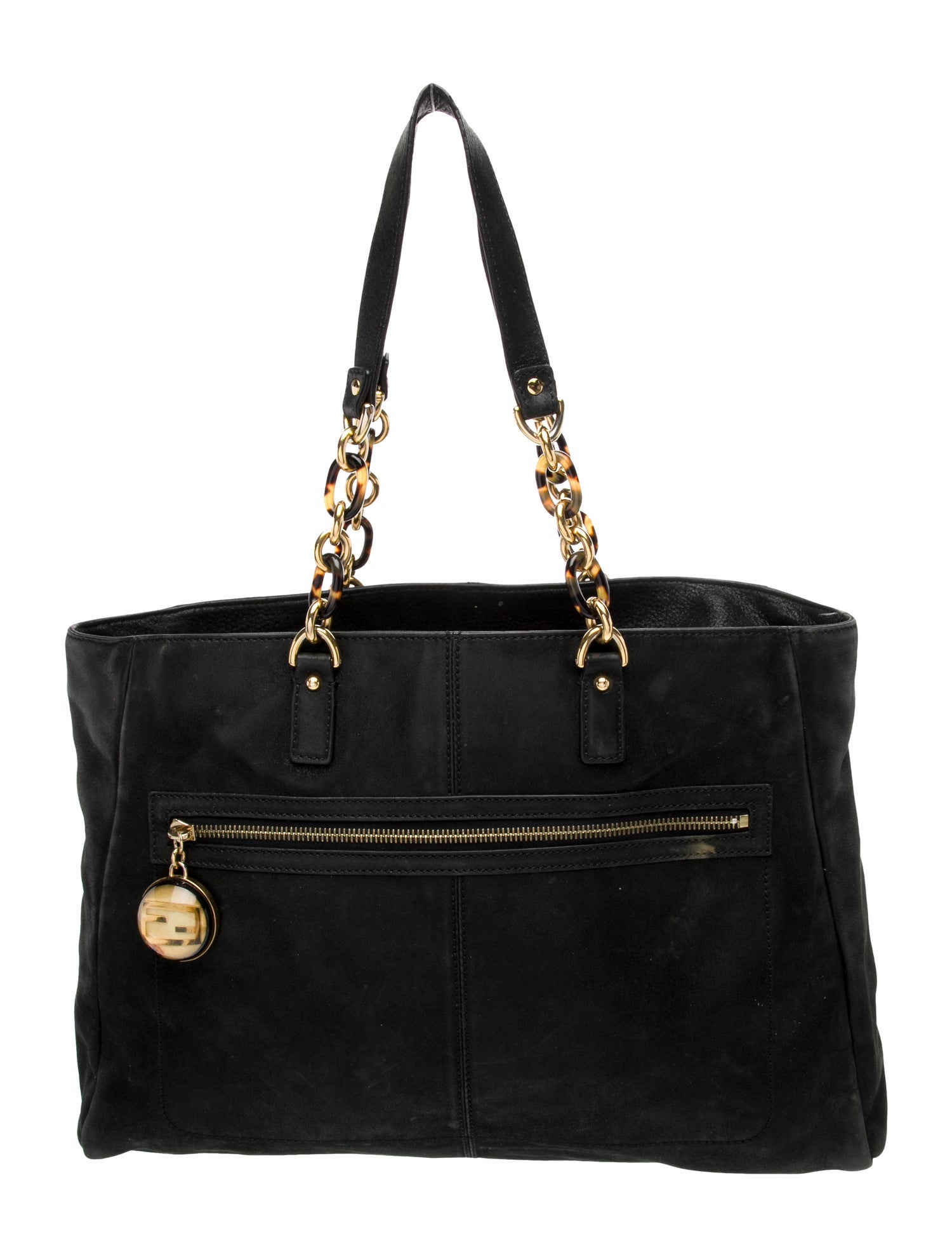 Fendi Leather Iridescent Chain