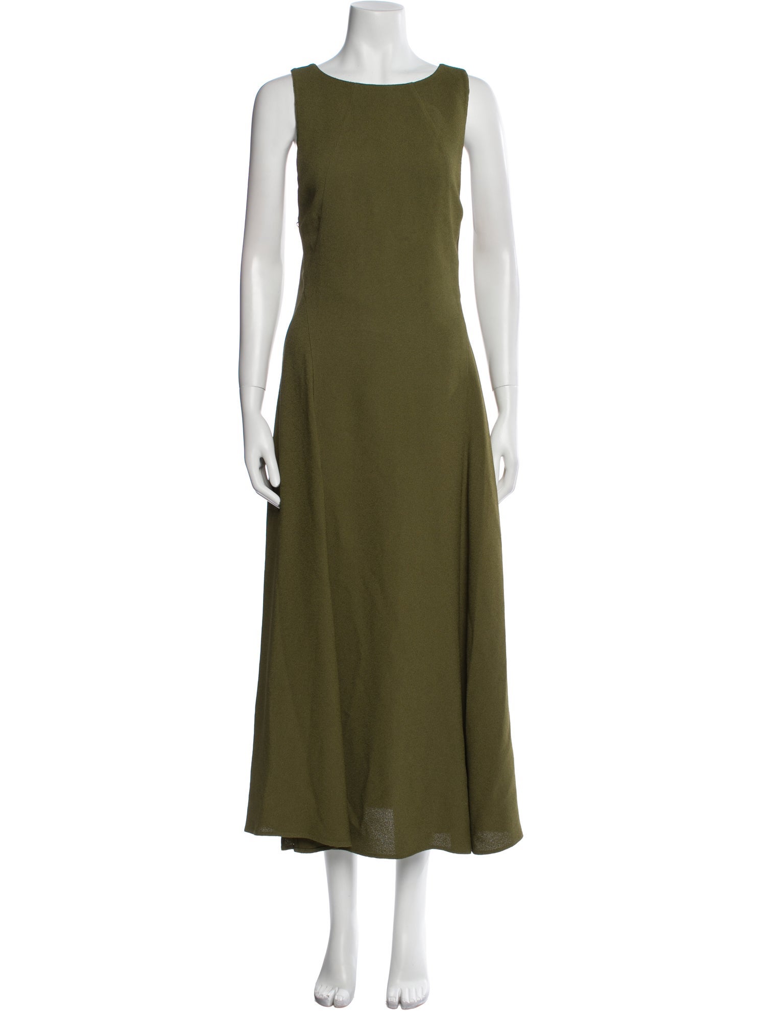 Fendi Scoop Neck Long Dress