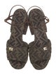 Fendi Zucca FF Logo Sandals