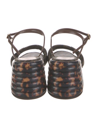 Fendi Zucca FF Logo Sandals