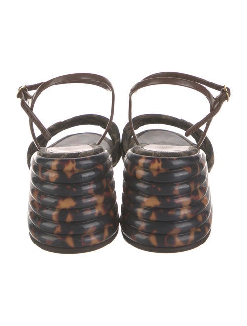 Fendi Zucca FF Logo Sandals