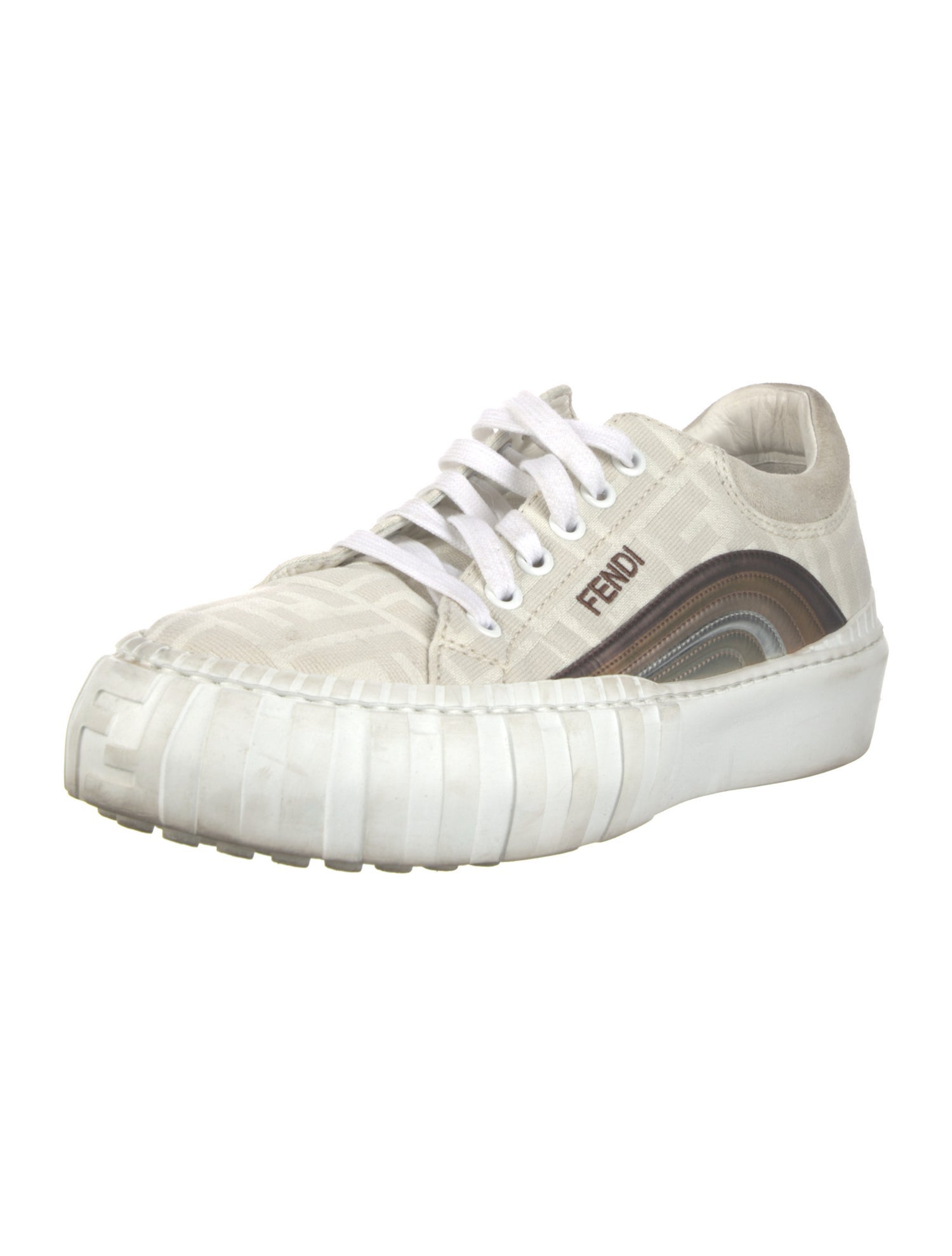 Fendi Zucca FF Logo Canvas Sneakers