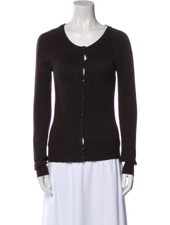 Fendi Wool Scoop Neck Sweater